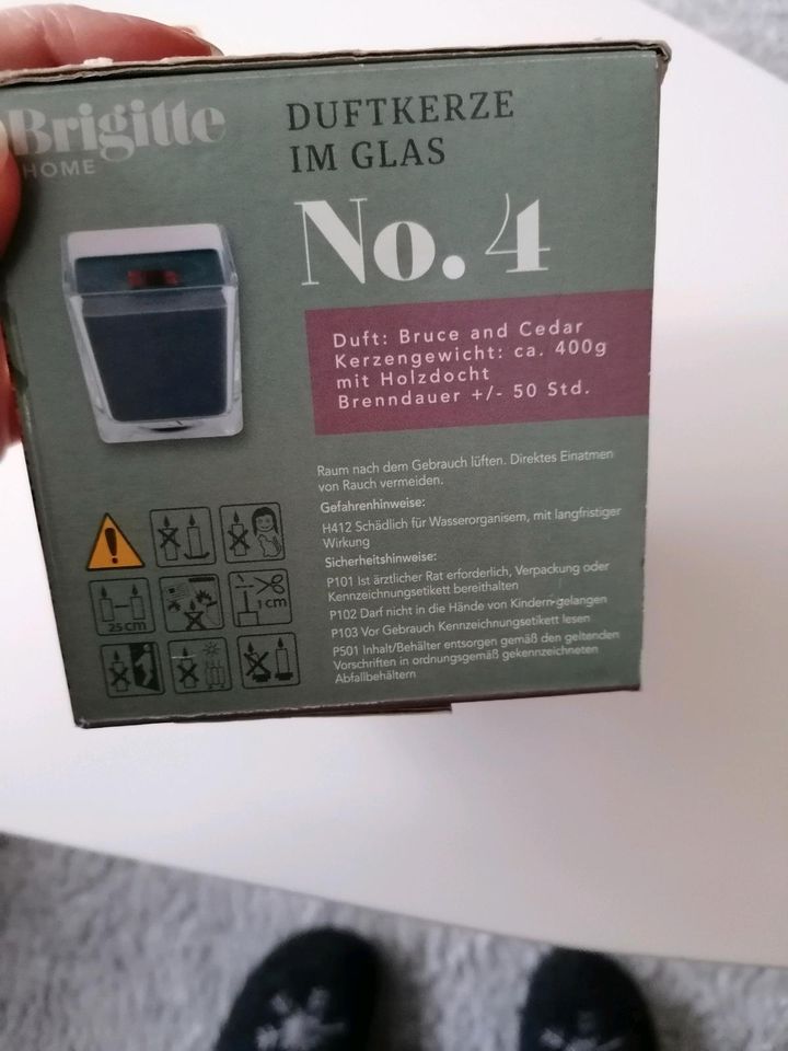 Brigitte Home Kerze Neu Duftkerze im Glas in Schotten