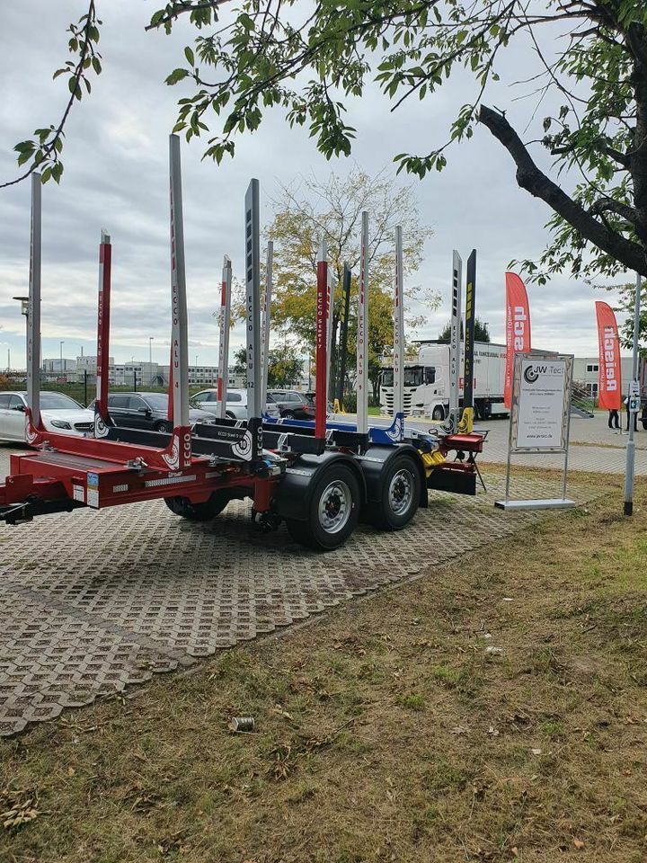 Abrollplattform für Rundholztransport mit Ecco Alu 7 Rungen in Halberstadt