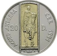 ANDORRA 20 Diner 1995 Monarchie Gold + Silber Bi-Metall Münze Wandsbek - Hamburg Dulsberg Vorschau