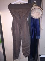 Einteiler, Jumpsuit, Overall, Neckholder in Taupe aus Leinen Baden-Württemberg - Limbach Vorschau