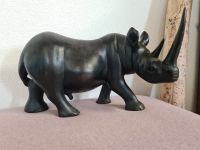 Exotik neuwertig echte Afrika Nashorn Holz Figur Deko Sammler Baden-Württemberg - Kornwestheim Vorschau