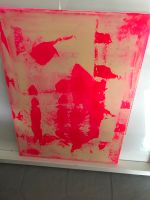 Gemälde Acryl auf Leinwand Kunst abstrakt modern Bild neon pink Düsseldorf - Gerresheim Vorschau