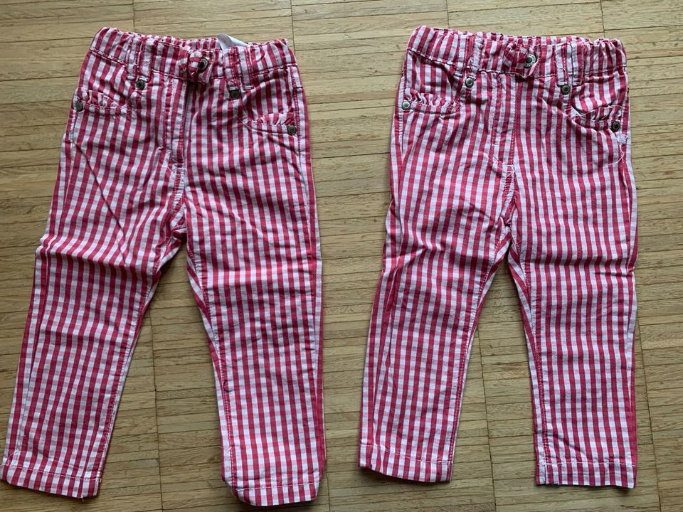 Steiff Sommerhose pink kariert 80 in Lörrach