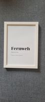 Desenio Poster „Fernweh“ inkl. Bilderrahmen 18x13 cm Harburg - Hamburg Wilstorf Vorschau