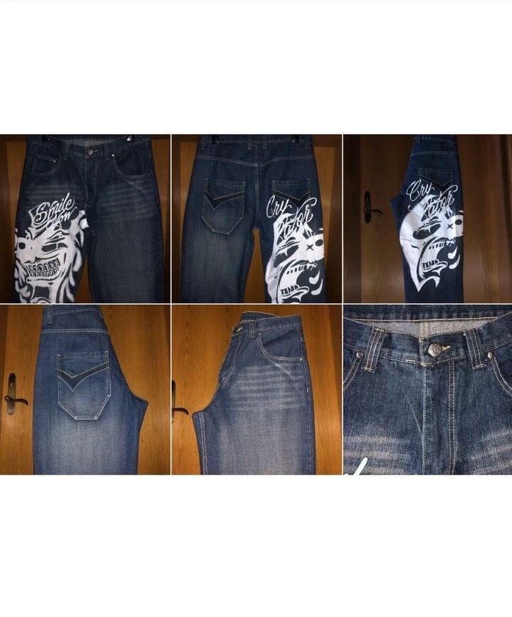 TOWNZ Baggy Jeanshose mit Coolen Aufdruck Pants W36 L33 Hose blau in Nürnberg (Mittelfr)