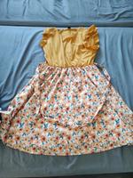 Kleid Orange Blumen Nordrhein-Westfalen - Ennepetal Vorschau