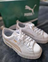 Puma Sneakers wie neu 40 OVP Turnschuhe Mayze weiß goldmit OVP Hessen - Marburg Vorschau