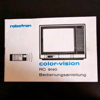 Bedienungsanl. + Schaltplan TV color-vision RC 9140 Robotron RFT Thüringen - Mühlhausen Vorschau