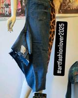 Animalprint Dress unikat jeansskirt maxi designed unikat Sachsen - Niedercrinitz Vorschau