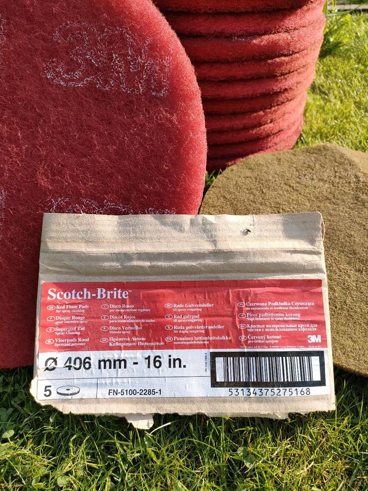Premium Scotch Brite 406 mm 16 in. 3M Reinigungspad Superpad Rot in Potsdam