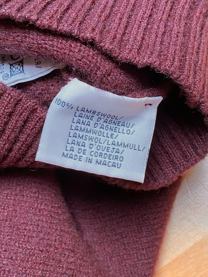 Ralph Lauren Pullover 100% Lammwolle Gr. L Weinrot in Rosenheim