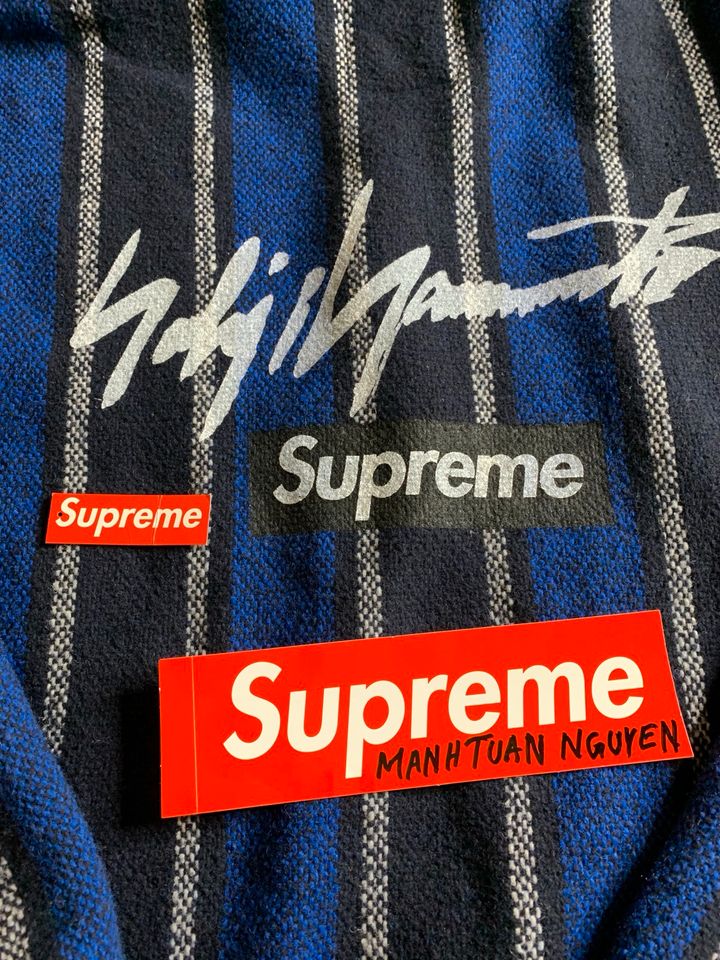 Supreme Yohji Yamamoto Box Logo Baja Jacket Blue FW22 - size XL in Hamburg