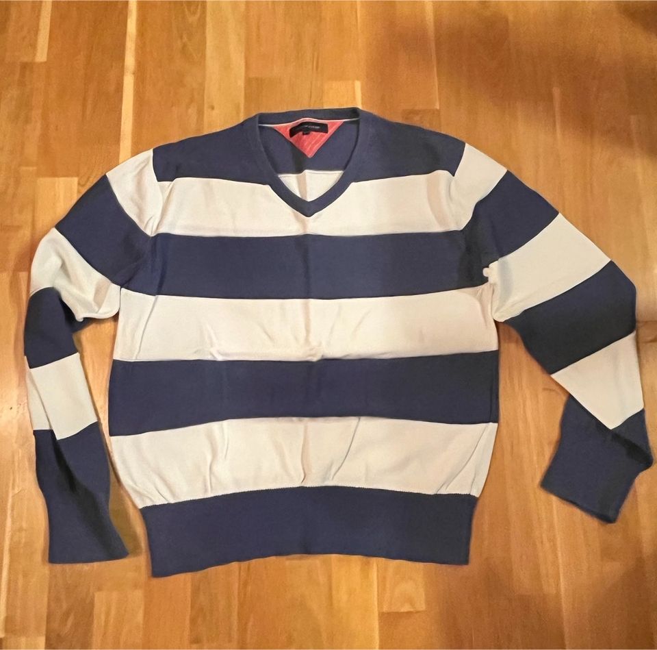 Tommy Hilfiger Pullover XXL Herren Blau Weiß gestreift in Pinneberg