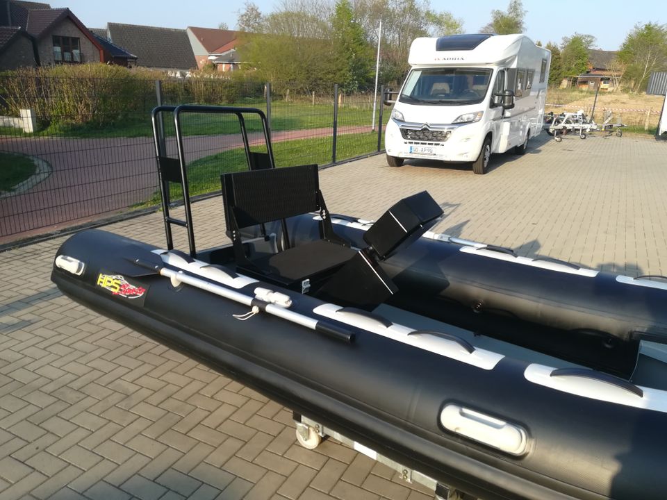 Rib Schlauchboot Alu 4,20m x,1,96m mit 15 PS und Trailer Neu in Elmenhorst Kr Stormarn