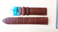 Uhrenarmband echt Leder Kroko Braun 22mm Faltschliesse Butterfly Bayern - Vohenstrauß Vorschau