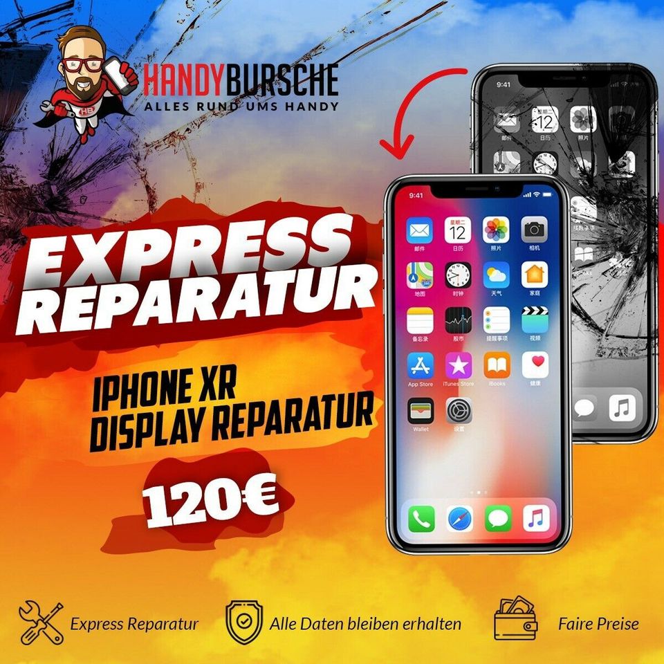 iPhone 6 LCD Display Reparatur + Panzerglas - OHNE TERMIN in Erkelenz