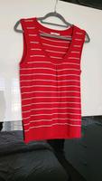 Damen Pullunder Pullover Pulli kurzarm Tom Tailor 38 M rot grau Bayern - Triftern Vorschau