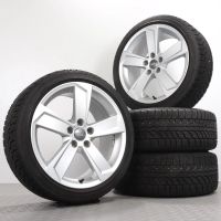 Winterräder 18 Zoll Audi A3 S3 8V Original Felgen 8V0601025DL Winterreifen 225/40R18 92V Bridgestone Blizzak LM-32 "5-Arm-Rotor-Design" Silber 8x18ET46 5x112 Alufelgen Winterradsatz Gebraucht Thüringen - Gefell Vorschau