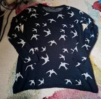 Dunkelblauer Pullover Gr. 40 mit Vögeln von Gina Bayern - Coburg Vorschau