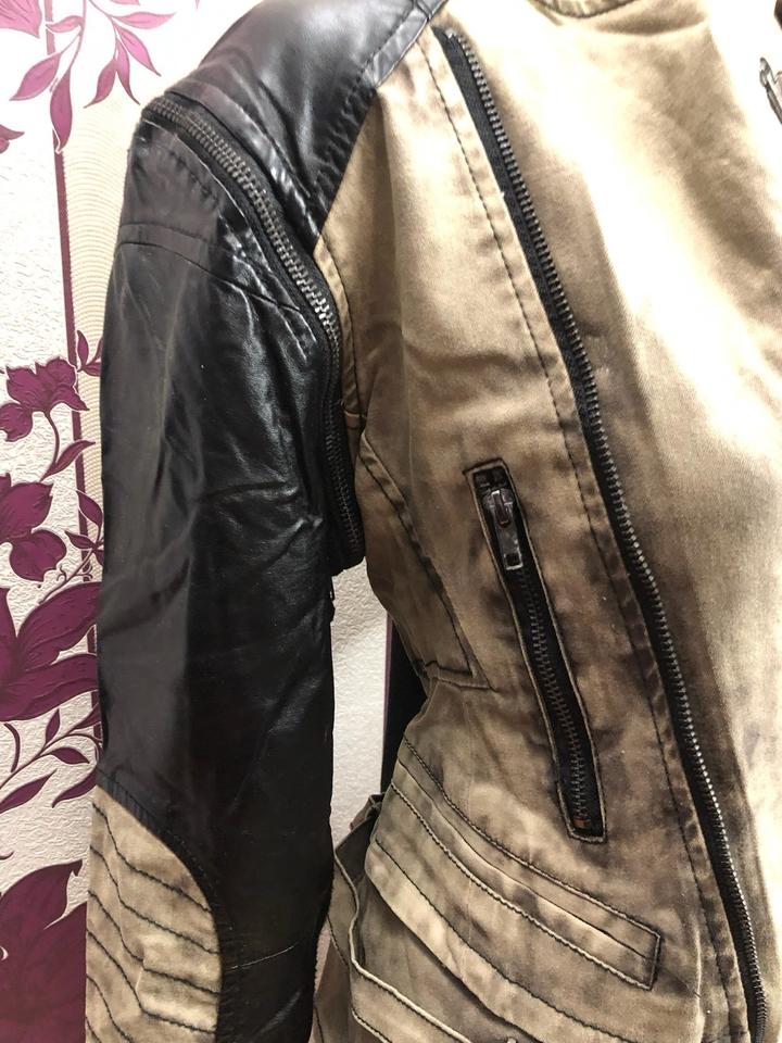 Rock Rebel by EMP Jacke Bikerjacke 38 40 M L schwarz Khaki in Bielefeld