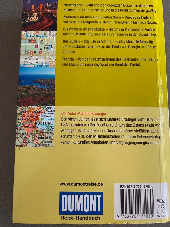 Reiseführer DUMONT Reisehandbuch USA DER OSTEN 480 Seiten in Ismaning