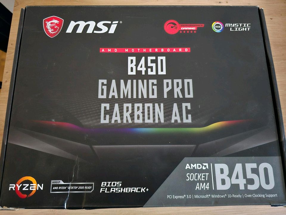 Motherboard Msi B450 Gaming Pro Carbon in Do! in Bochum