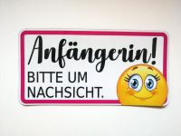 Magnet-Schild "Fahranfängerin - Bitte um Nachsicht!" fürs Auto Baden-Württemberg - Karlsruhe Vorschau