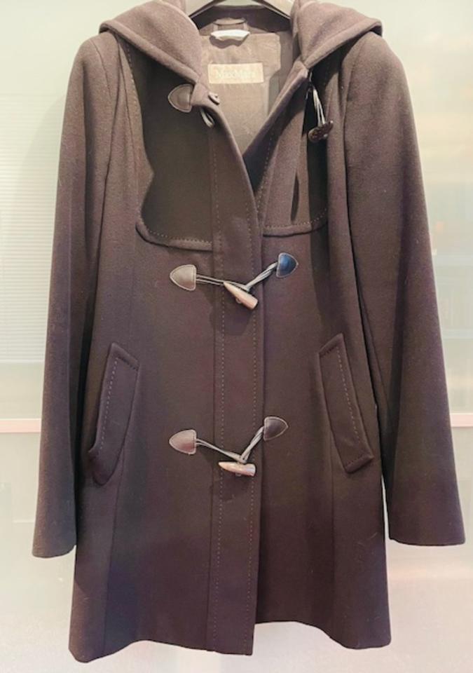 Max Mara Dufflegoat / Mantel in Schwarz, Gr. 38 / 42, Virgin Wool in Neusäß