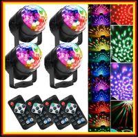 4xLED RGB Bühnenbeleuchtung Discokugel Lichteffekt Ball Party Hessen - Bebra Vorschau