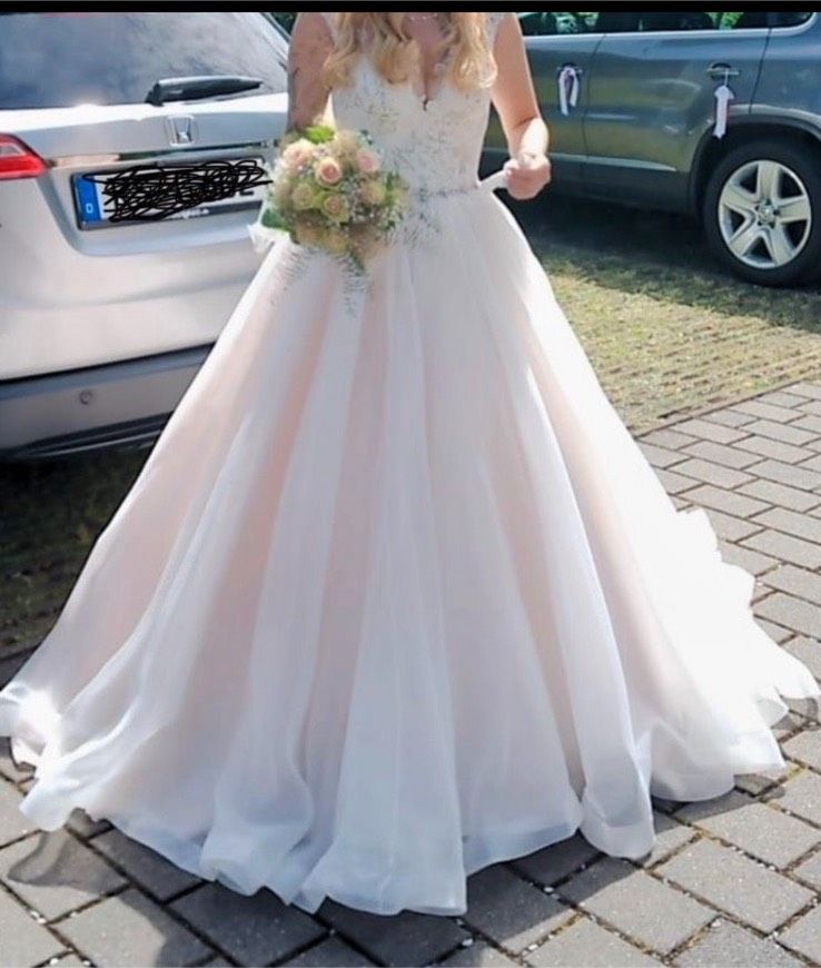 Brautkleid Hochzeitskleid A-Linie Prinzessinenkleid Tüll Reifrock in Wuppertal