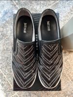 Just Cavalli Slip-On Sneaker Slip Ons Schuhe Leder 45 Luxus 419€ Nordfriesland - Rantrum Vorschau