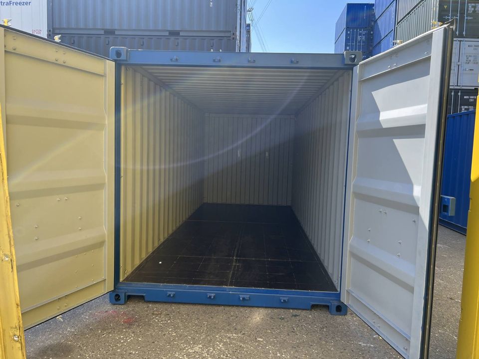 ✅ 20 Fuß ONE WAY, NEU Lagercontainer/ Seecontainer/ Materialcontainer RAL 5010 in Hamburg