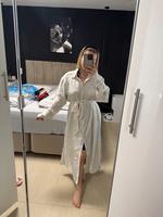Weisser Maxikleid H&M kleid weiss damen kleid mit Gürtel Bayern - Neu Ulm Vorschau