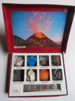 Vulkan Mineralien Vesuv-Neapel, Vintage Souvenir Box, 8 Steine + Kreis Pinneberg - Uetersen Vorschau