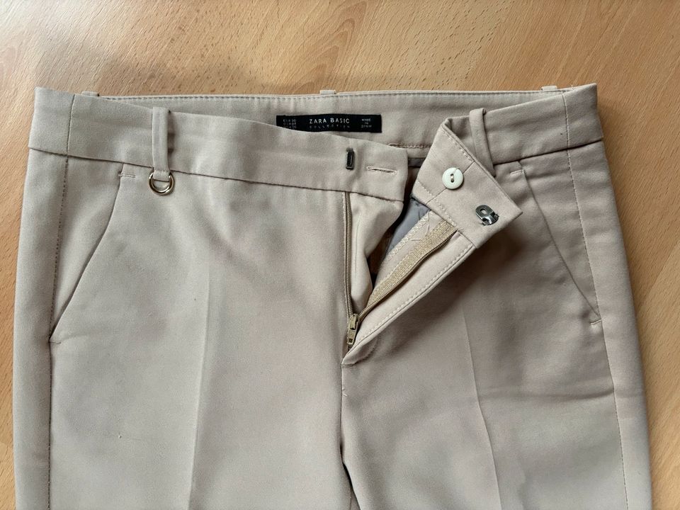 Neu Chino Business Hose beige Zara S 36 Damen in Stuttgart