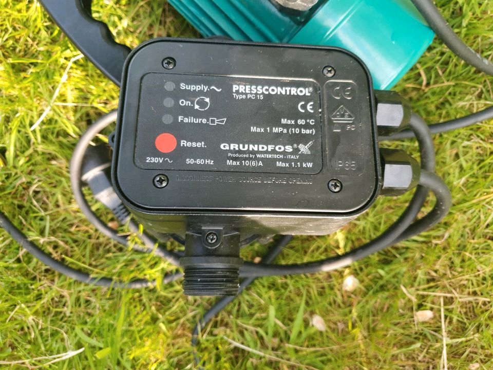 Grundfos Presscontrol PC 15 Druckschalter Gartenpumpe in Syke