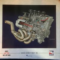 Chevrolet Indy V8 Original 2003 GM Showroom Poster 66 x 61 cm Hessen - Kassel Vorschau