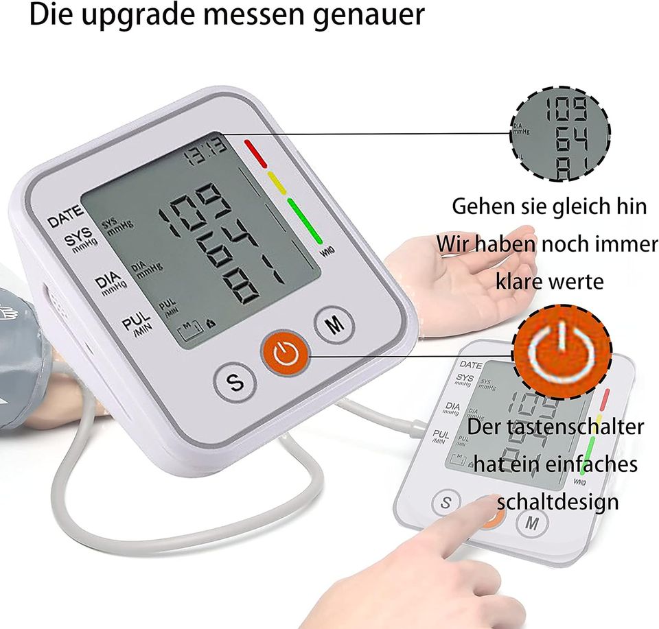 Vollautomatisch Oberarm Blutdruckmessgeräte Blutdruckmessgerät in Essen