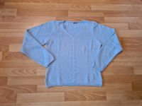 Hellblauer Strickpullover mit V-Ausschnitt, Gr. 40/42 Saarland - Püttlingen Vorschau