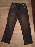 Jeans Slim Straight Primark Grau/Schwarz mit Waschungen 34 Bayern - Goldbach Vorschau