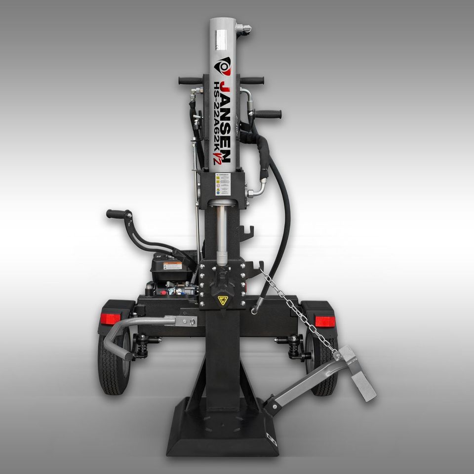 Holzspalter Jansen HS-22A62K-V2 KOMBI Benzin+Elektro 22t stehend in Nistertal