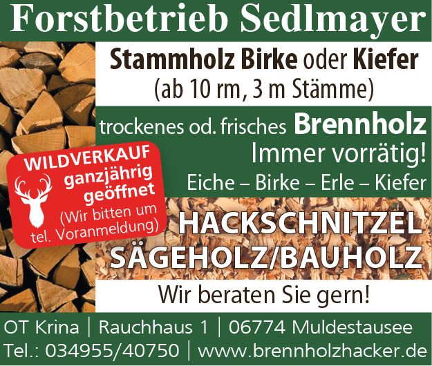 Hackschnitzel, ideale Beetunterlage,besser als Rindenmulch je Srm in Muldestausee