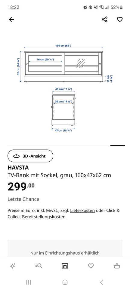 IKEA Havsta TV Bank in Dresden