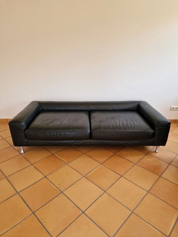 Musterring Ledersofa 2,5 -Sitzer mit Ottmane in Viereth-Trunstadt