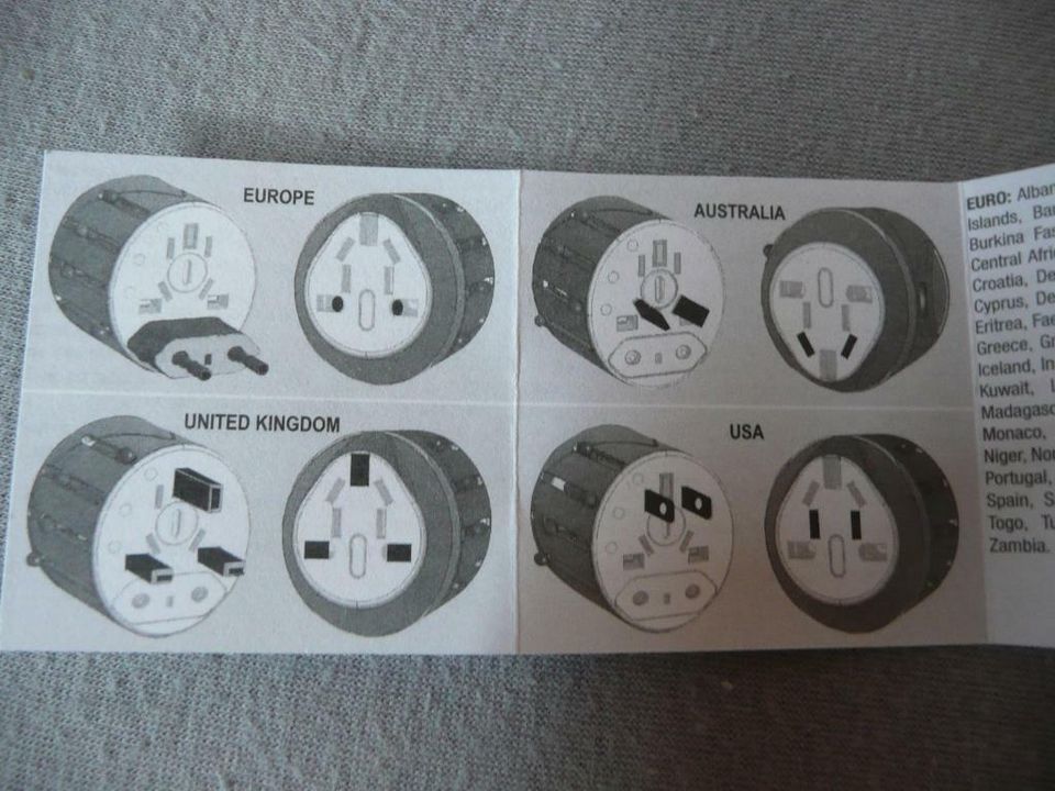 Universaladapter USA weltweit Euro Netzadapter Adapter in Huisheim