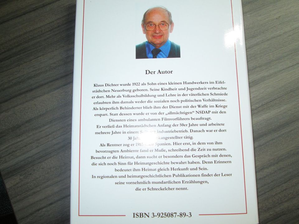 Tausend Jahre überlebt -Klaus Dichter in Arzfeld