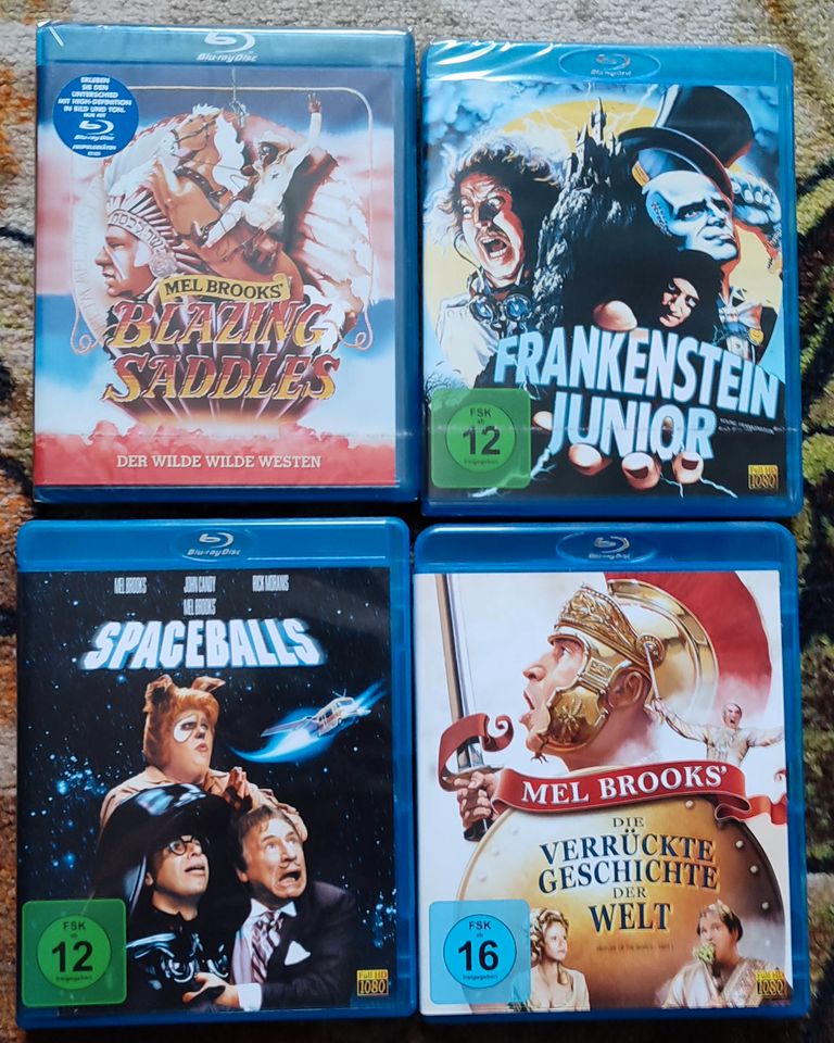 Mel Brooks Blu-Ray Sammlung (Blazzing Saddles Spaceballs) in Schöntal