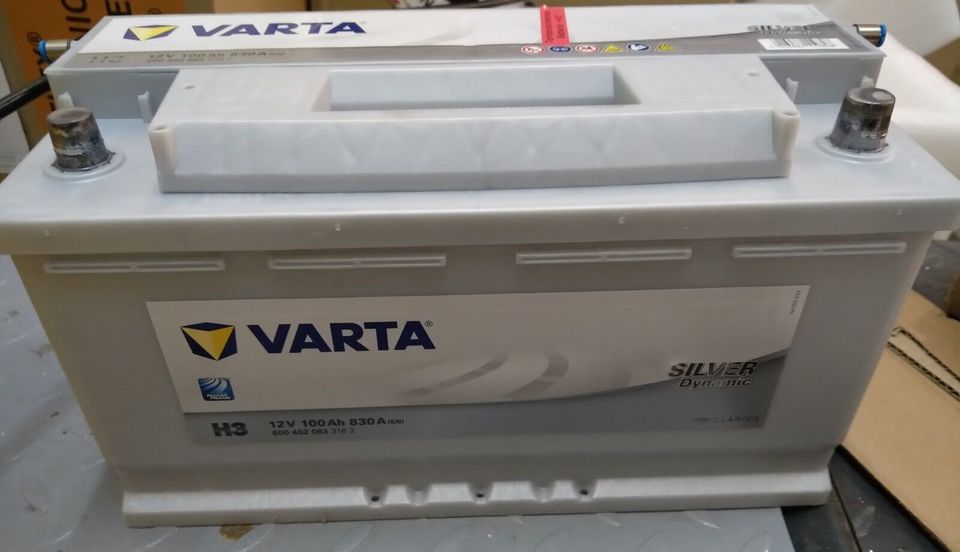 VARTA H3 Silver Dynamic Autobatterie 12V 100Ah 830A Neuwertig in Sachsen -  Meißen, Ersatz- & Reparaturteile
