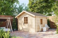 ABHOLBEREIT 34 mm Gartenhaus + 2 m TÜR 300x300 cm Gerätehaus Holzhaus Satteldach Holzhütte 4140020 Westerwaldkreis - Hahn am See Vorschau