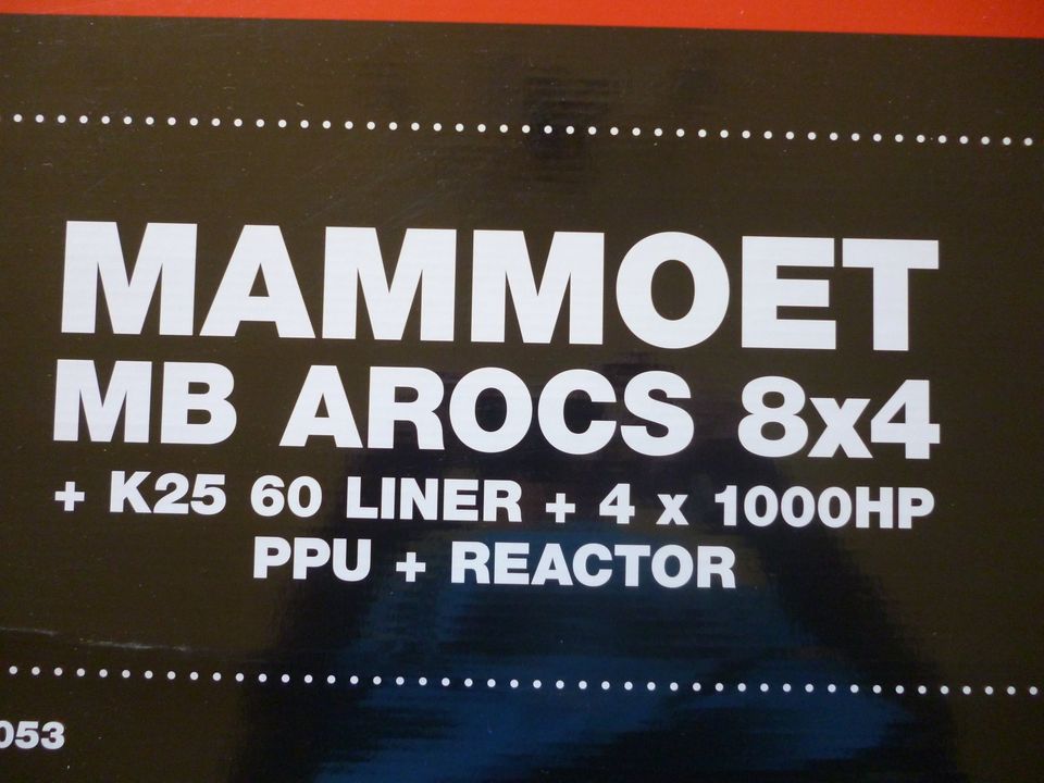 Mammoet Mb Arcos 8x4 & K25 60 Liner & 4x1000 HP PPU& Reactor 1:50 in Hannover